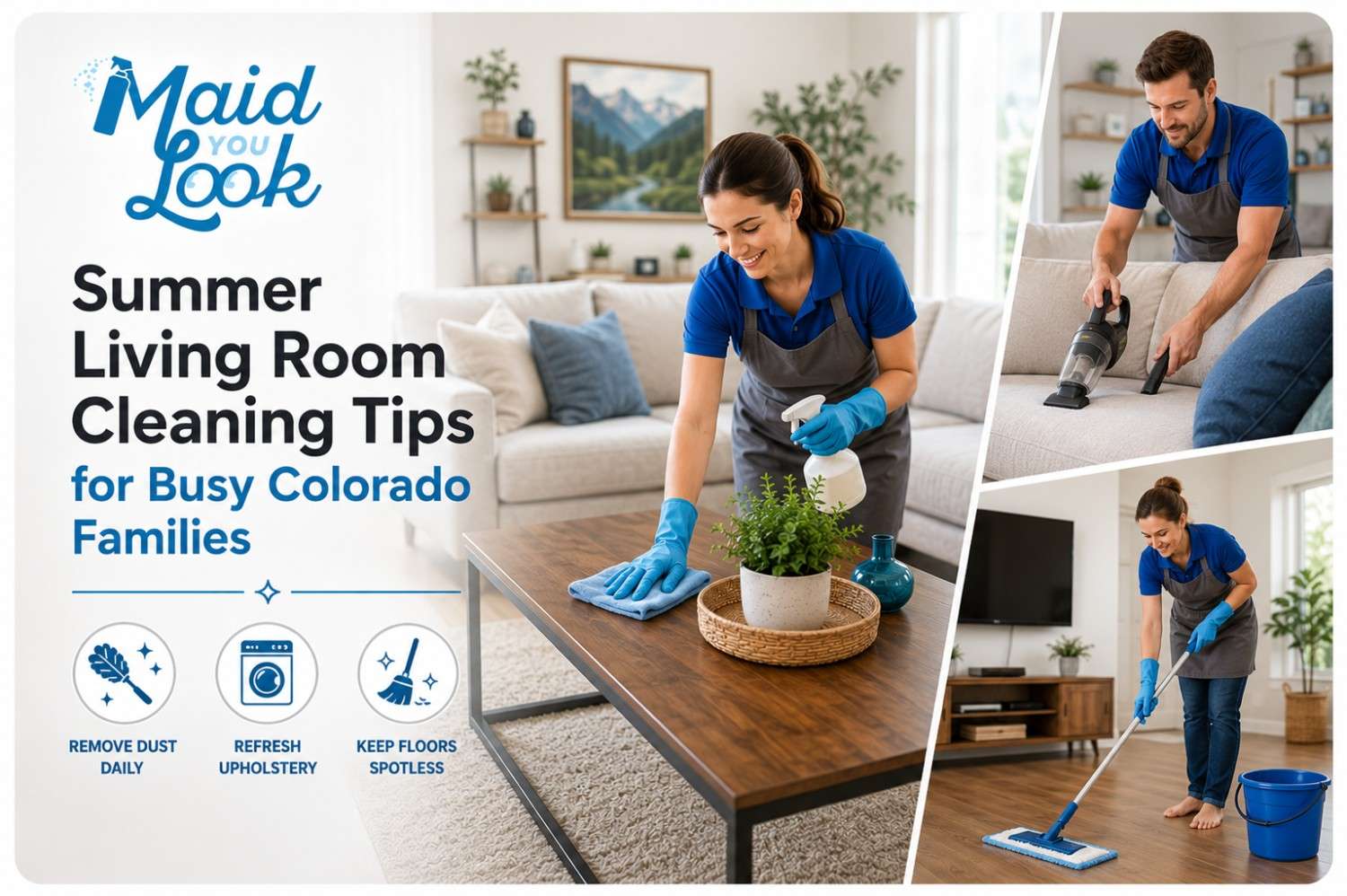 Summer Living Room Cleaning Tips for Busy Colorado Families