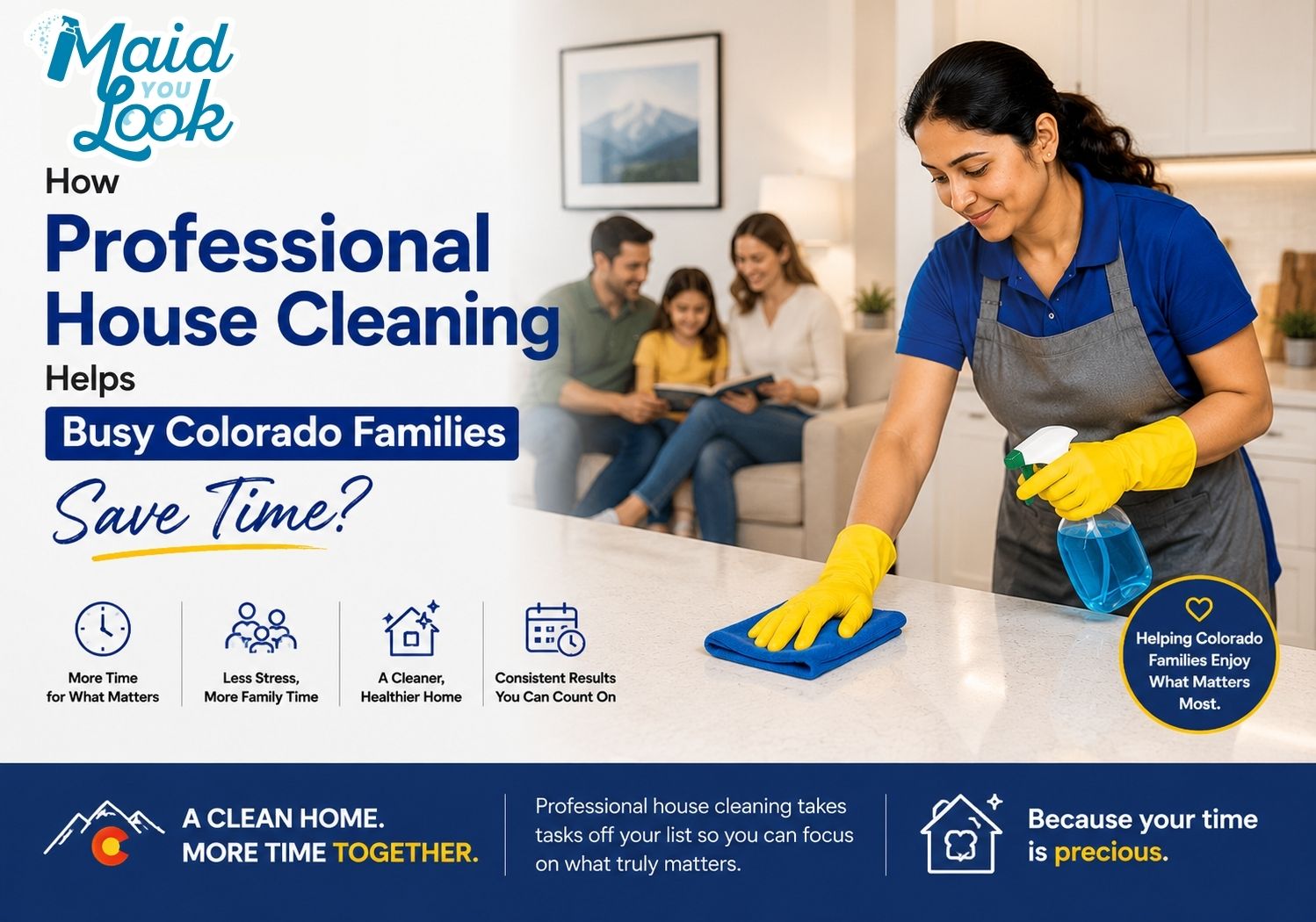 How Professional House Cleaning Helps Busy Colorado Families Save Time