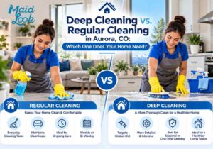 Deep Cleaning vs. Regular Cleaning in Aurora, CO Which One Does Your Home Need
