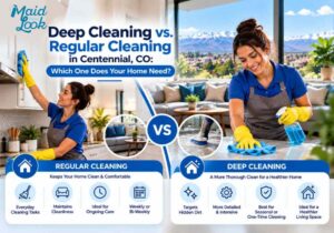 Deep Cleaning vs. Regular Cleaning in Centennial, CO_ Which One Does Your Home Need