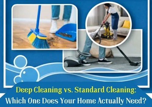A professional cleaner performing apartment deep cleaning services in Centennial to remove built-up grime and allergens