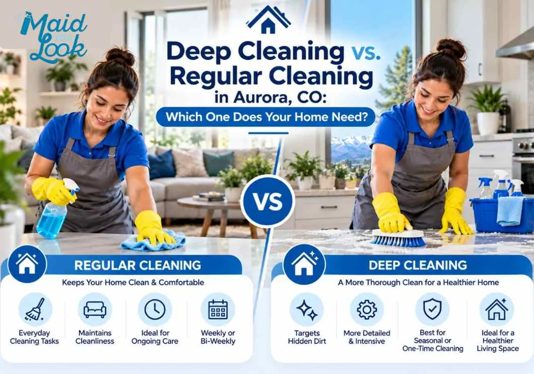 Deep Cleaning vs. Regular Cleaning in Aurora, CO Which One Does Your Home Need